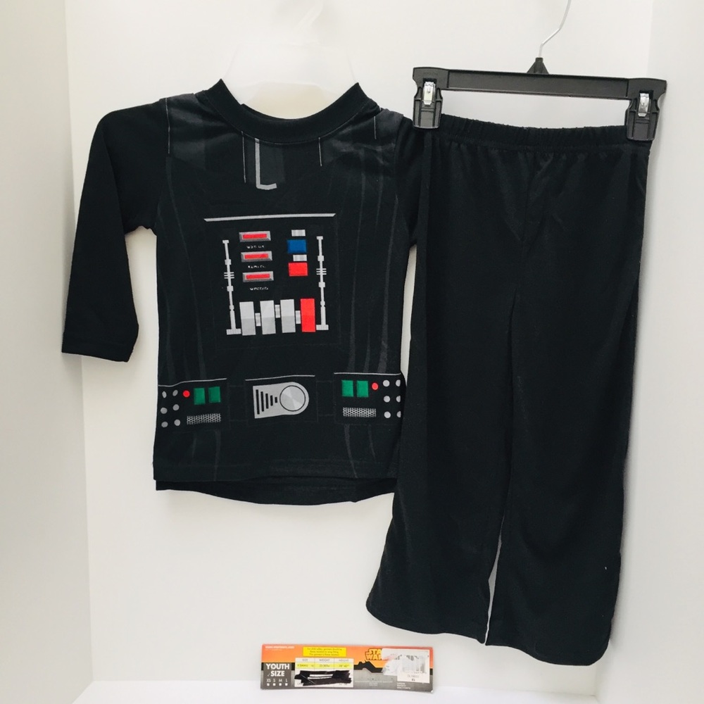 Kids STAR WARS VADER pajamas 2 PC SLEEP SET Sz 4